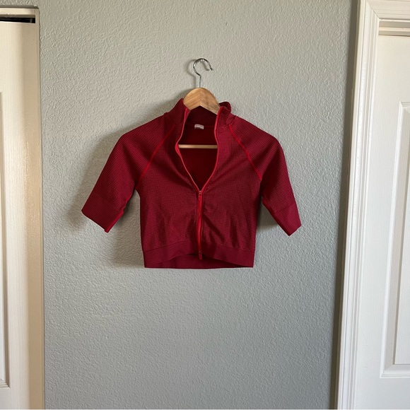 Fabletics Jenny Seamless Cropped Zip Jacket XS - Picture 4 of 8